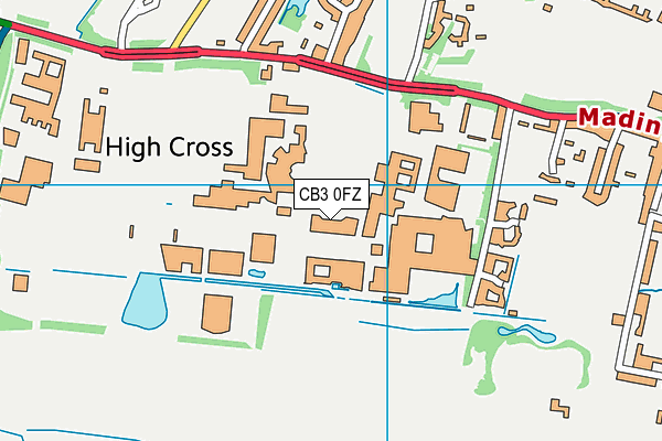 CB3 0FZ map - OS VectorMap District (Ordnance Survey) CB3 0FZ map - OS VectorMap District (Ordnance Survey)