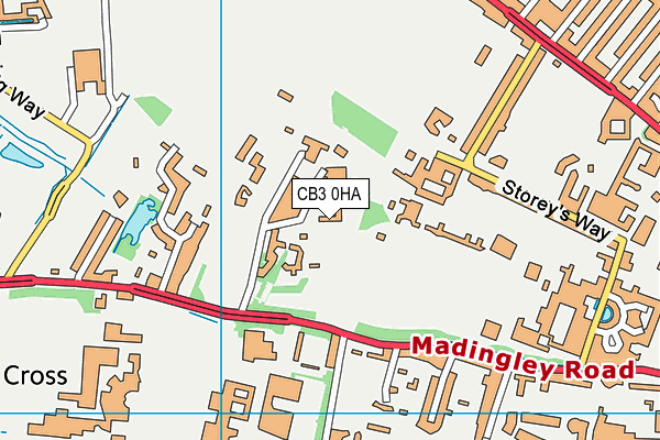 CB3 0HA map - OS VectorMap District (Ordnance Survey) CB3 0HA map - OS VectorMap District (Ordnance Survey)