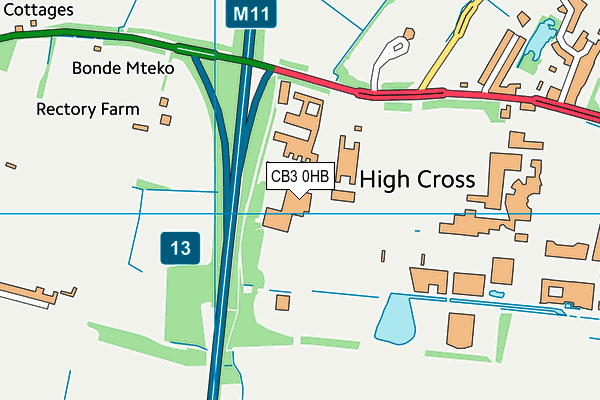 CB3 0HB map - OS VectorMap District (Ordnance Survey) CB3 0HB map - OS VectorMap District (Ordnance Survey)