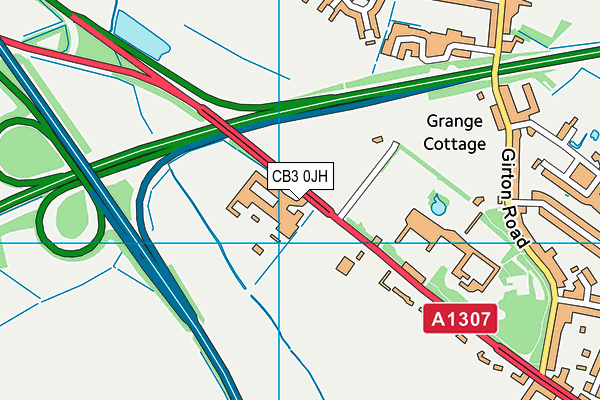 CB3 0JH map - OS VectorMap District (Ordnance Survey) CB3 0JH map - OS VectorMap District (Ordnance Survey)