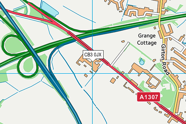 CB3 0JX map - OS VectorMap District (Ordnance Survey) CB3 0JX map - OS VectorMap District (Ordnance Survey)