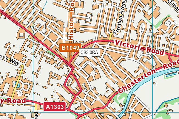 CB3 0RA map - OS VectorMap District (Ordnance Survey) CB3 0RA map - OS VectorMap District (Ordnance Survey)