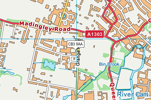 CB3 9AA map - OS VectorMap District (Ordnance Survey) CB3 9AA map - OS VectorMap District (Ordnance Survey)