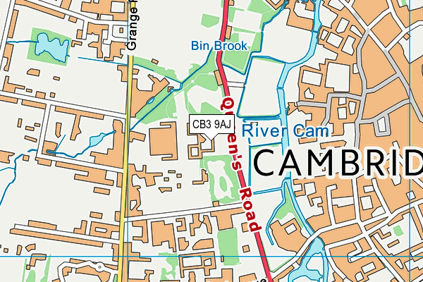 CB3 9AJ map - OS VectorMap District (Ordnance Survey) CB3 9AJ map - OS VectorMap District (Ordnance Survey)