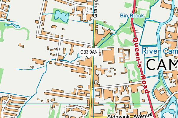 CB3 9AN map - OS VectorMap District (Ordnance Survey) CB3 9AN map - OS VectorMap District (Ordnance Survey)
