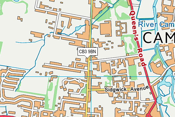CB3 9BN map - OS VectorMap District (Ordnance Survey) CB3 9BN map - OS VectorMap District (Ordnance Survey)