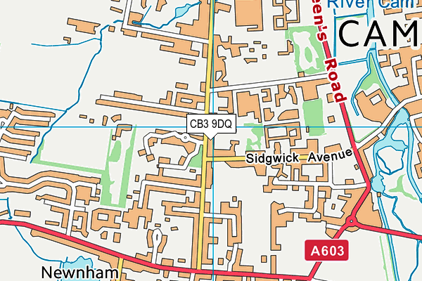 CB3 9DQ map - OS VectorMap District (Ordnance Survey) CB3 9DQ map - OS VectorMap District (Ordnance Survey)