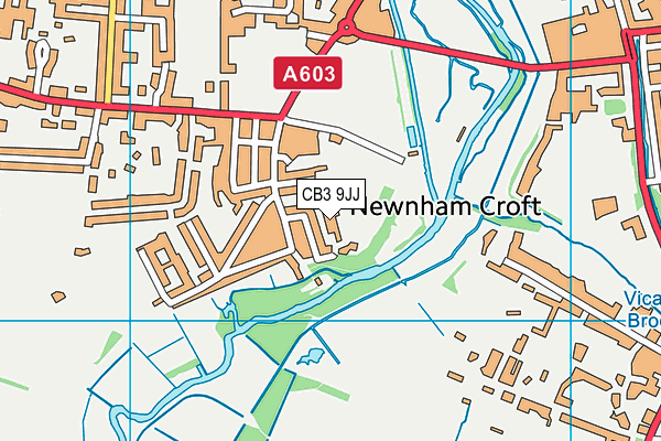 CB3 9JJ map - OS VectorMap District (Ordnance Survey) CB3 9JJ map - OS VectorMap District (Ordnance Survey)