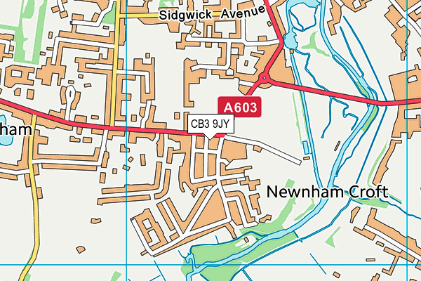 CB3 9JY map - OS VectorMap District (Ordnance Survey) CB3 9JY map - OS VectorMap District (Ordnance Survey)
