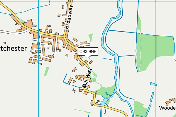 CB3 9NE map - OS VectorMap District (Ordnance Survey) CB3 9NE map - OS VectorMap District (Ordnance Survey)