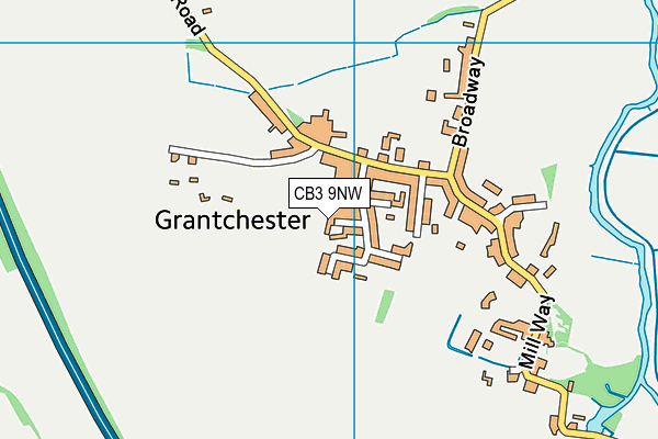 CB3 9NW map - OS VectorMap District (Ordnance Survey) CB3 9NW map - OS VectorMap District (Ordnance Survey)