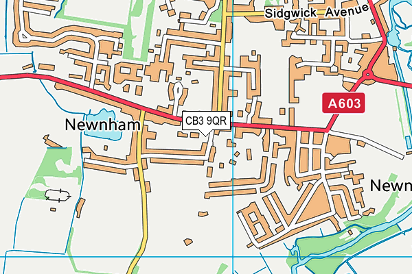 CB3 9QR map - OS VectorMap District (Ordnance Survey) CB3 9QR map - OS VectorMap District (Ordnance Survey)