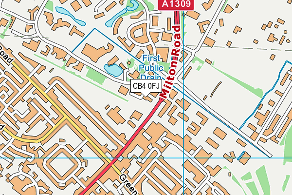 CB4 0FJ map - OS VectorMap District (Ordnance Survey) CB4 0FJ map - OS VectorMap District (Ordnance Survey)