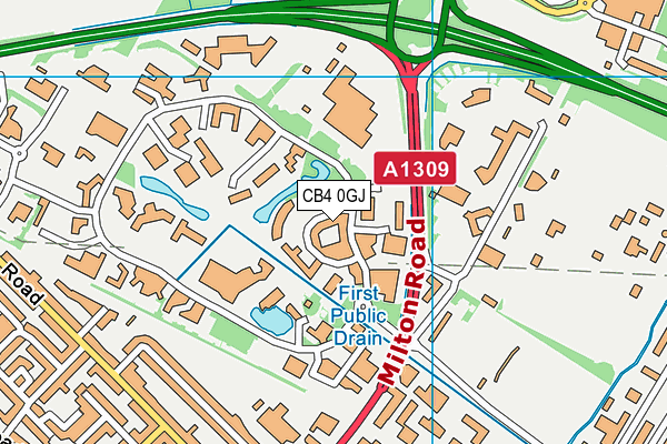 CB4 0GJ map - OS VectorMap District (Ordnance Survey) CB4 0GJ map - OS VectorMap District (Ordnance Survey)