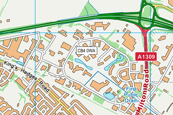 CB4 0WA map - OS VectorMap District (Ordnance Survey) CB4 0WA map - OS VectorMap District (Ordnance Survey)
