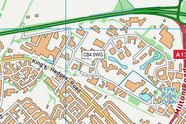CB4 0WG map - OS VectorMap District (Ordnance Survey) CB4 0WG map - OS VectorMap District (Ordnance Survey)