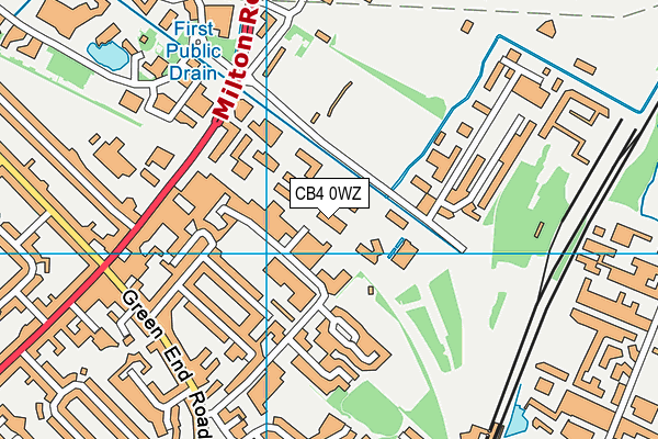 CB4 0WZ map - OS VectorMap District (Ordnance Survey) CB4 0WZ map - OS VectorMap District (Ordnance Survey)
