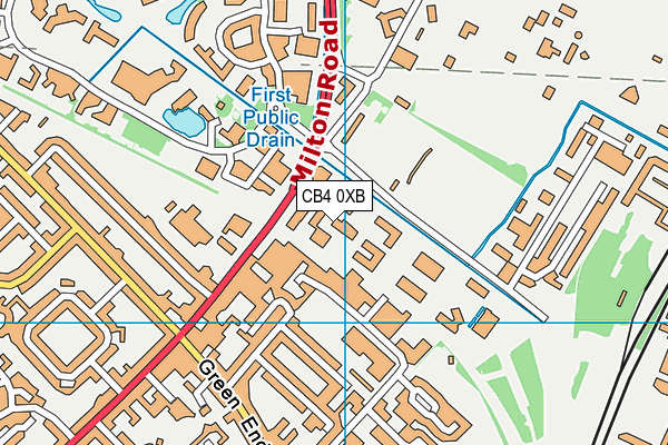 CB4 0XB map - OS VectorMap District (Ordnance Survey) CB4 0XB map - OS VectorMap District (Ordnance Survey)