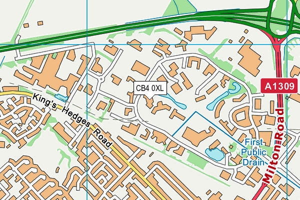 CB4 0XL map - OS VectorMap District (Ordnance Survey) CB4 0XL map - OS VectorMap District (Ordnance Survey)
