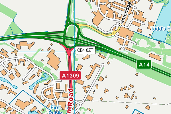 CB4 0ZT map - OS VectorMap District (Ordnance Survey) CB4 0ZT map - OS VectorMap District (Ordnance Survey)