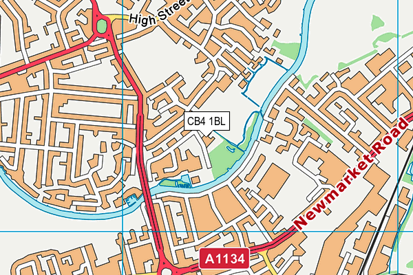 CB4 1BL map - OS VectorMap District (Ordnance Survey) CB4 1BL map - OS VectorMap District (Ordnance Survey)