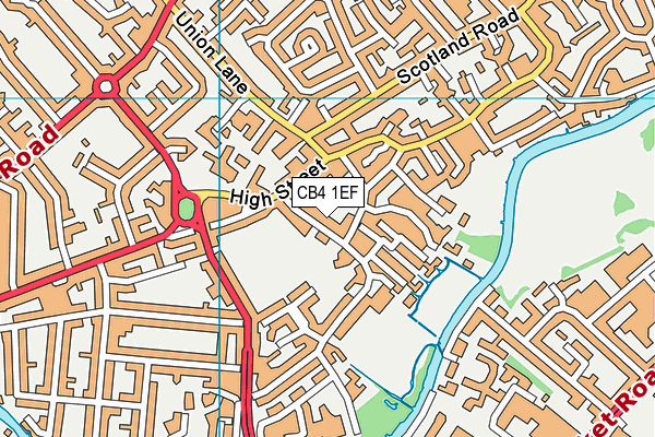 CB4 1EF map - OS VectorMap District (Ordnance Survey) CB4 1EF map - OS VectorMap District (Ordnance Survey)