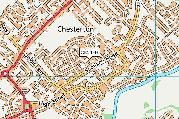 CB4 1FH map - OS VectorMap District (Ordnance Survey) CB4 1FH map - OS VectorMap District (Ordnance Survey)