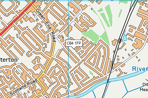 CB4 1FP map - OS VectorMap District (Ordnance Survey) CB4 1FP map - OS VectorMap District (Ordnance Survey)