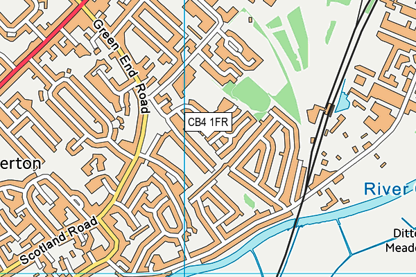 CB4 1FR map - OS VectorMap District (Ordnance Survey) CB4 1FR map - OS VectorMap District (Ordnance Survey)