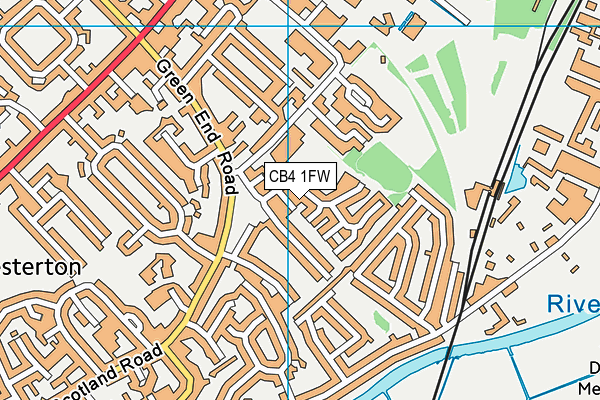 CB4 1FW map - OS VectorMap District (Ordnance Survey) CB4 1FW map - OS VectorMap District (Ordnance Survey)