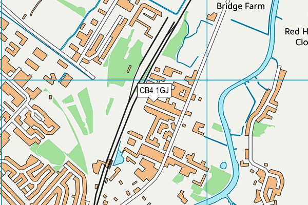 CB4 1GJ map - OS VectorMap District (Ordnance Survey) CB4 1GJ map - OS VectorMap District (Ordnance Survey)