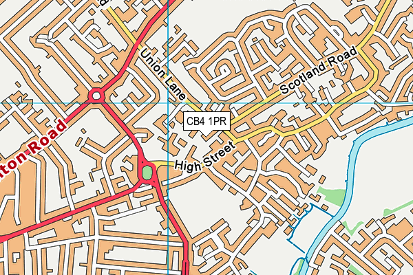 CB4 1PR map - OS VectorMap District (Ordnance Survey) CB4 1PR map - OS VectorMap District (Ordnance Survey)