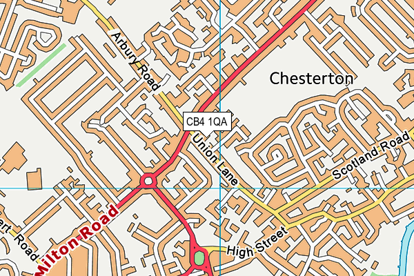CB4 1QA map - OS VectorMap District (Ordnance Survey) CB4 1QA map - OS VectorMap District (Ordnance Survey)