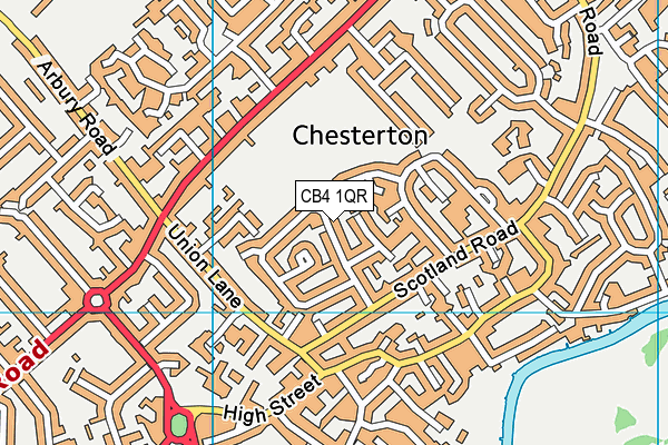 CB4 1QR map - OS VectorMap District (Ordnance Survey) CB4 1QR map - OS VectorMap District (Ordnance Survey)