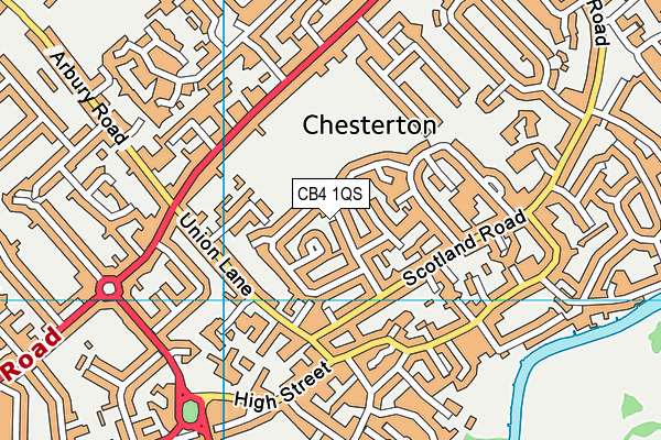 CB4 1QS map - OS VectorMap District (Ordnance Survey) CB4 1QS map - OS VectorMap District (Ordnance Survey)
