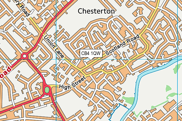 CB4 1QW map - OS VectorMap District (Ordnance Survey) CB4 1QW map - OS VectorMap District (Ordnance Survey)