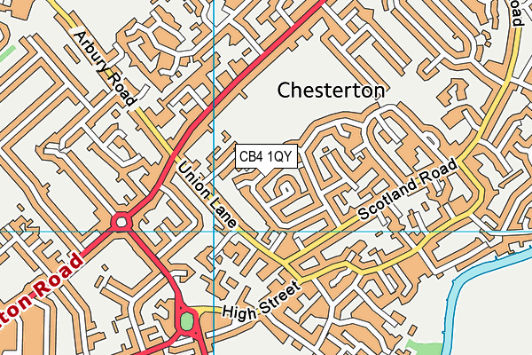 CB4 1QY map - OS VectorMap District (Ordnance Survey) CB4 1QY map - OS VectorMap District (Ordnance Survey)