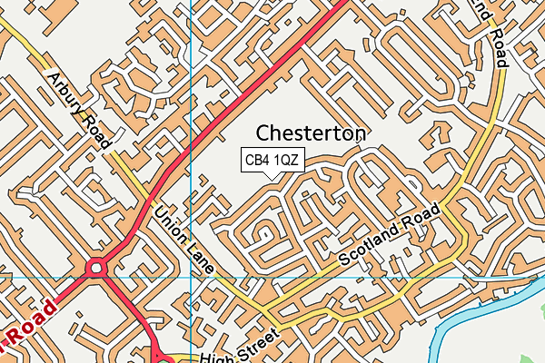 CB4 1QZ map - OS VectorMap District (Ordnance Survey) CB4 1QZ map - OS VectorMap District (Ordnance Survey)