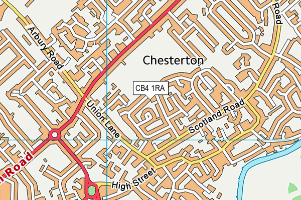 CB4 1RA map - OS VectorMap District (Ordnance Survey) CB4 1RA map - OS VectorMap District (Ordnance Survey)