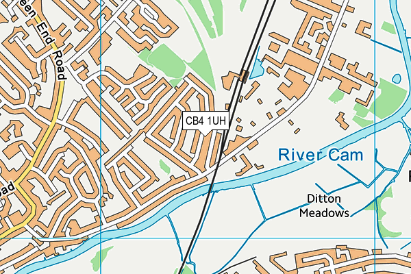 CB4 1UH map - OS VectorMap District (Ordnance Survey) CB4 1UH map - OS VectorMap District (Ordnance Survey)