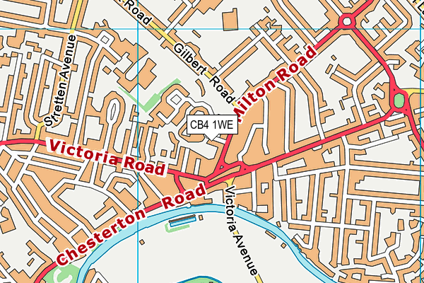 CB4 1WE map - OS VectorMap District (Ordnance Survey) CB4 1WE map - OS VectorMap District (Ordnance Survey)