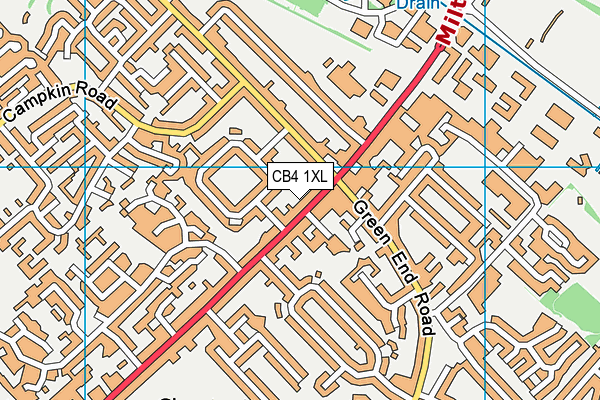 CB4 1XL map - OS VectorMap District (Ordnance Survey) CB4 1XL map - OS VectorMap District (Ordnance Survey)
