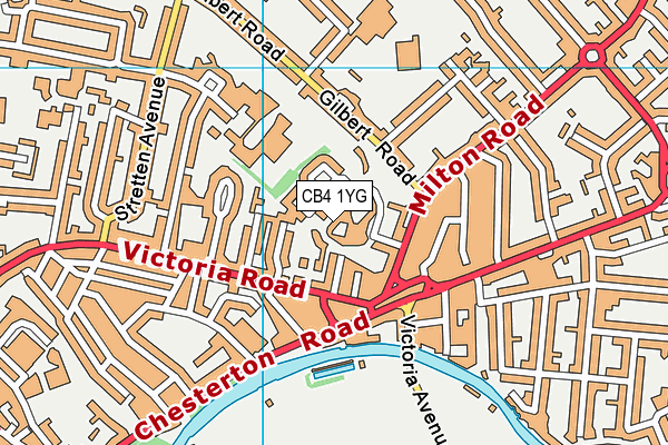 CB4 1YG map - OS VectorMap District (Ordnance Survey) CB4 1YG map - OS VectorMap District (Ordnance Survey)