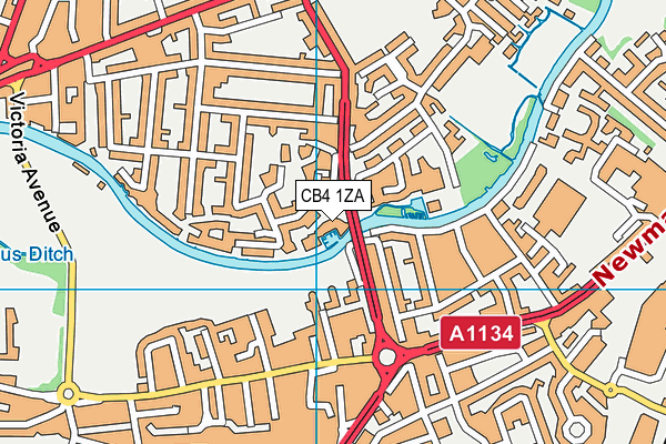 CB4 1ZA map - OS VectorMap District (Ordnance Survey) CB4 1ZA map - OS VectorMap District (Ordnance Survey)