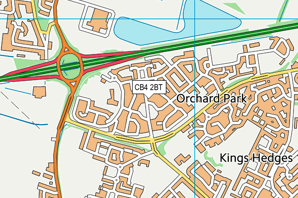 CB4 2BT map - OS VectorMap District (Ordnance Survey) CB4 2BT map - OS VectorMap District (Ordnance Survey)