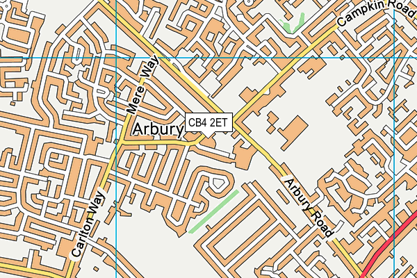 CB4 2ET map - OS VectorMap District (Ordnance Survey) CB4 2ET map - OS VectorMap District (Ordnance Survey)