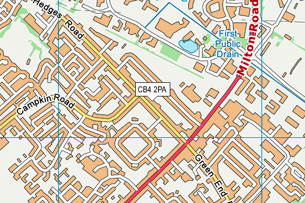 CB4 2PA map - OS VectorMap District (Ordnance Survey) CB4 2PA map - OS VectorMap District (Ordnance Survey)