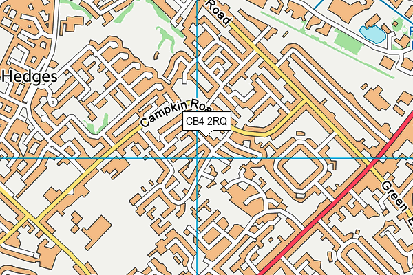 CB4 2RQ map - OS VectorMap District (Ordnance Survey) CB4 2RQ map - OS VectorMap District (Ordnance Survey)