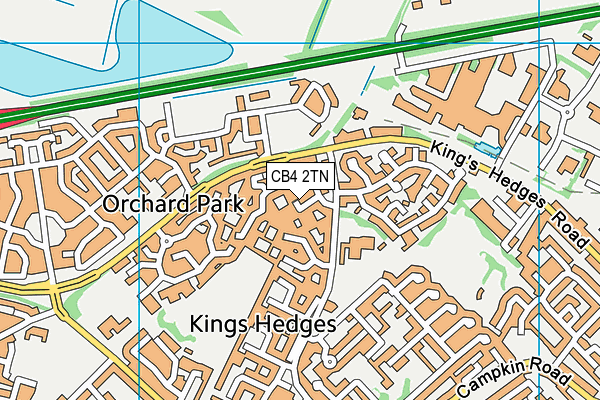 CB4 2TN map - OS VectorMap District (Ordnance Survey) CB4 2TN map - OS VectorMap District (Ordnance Survey)