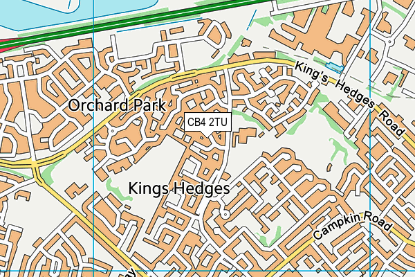 CB4 2TU map - OS VectorMap District (Ordnance Survey) CB4 2TU map - OS VectorMap District (Ordnance Survey)